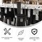 Flash Furniture 30" Black Metal Counter Stool-Black Poly Seat CH-31320-30GB-BK-PL2B-GG - alternate 3